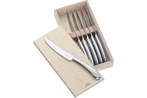 WMF 1289616046 Meat Knives, Steel, Silver, Pack of 6