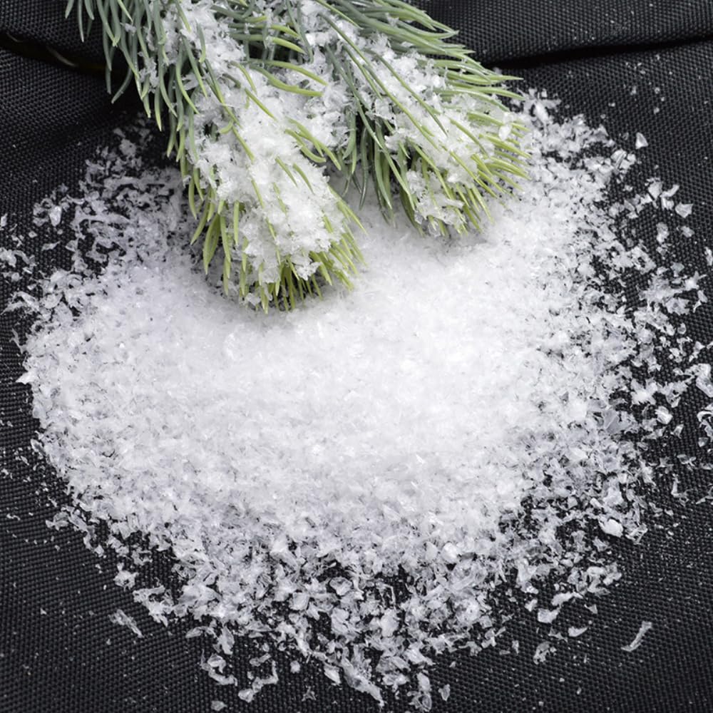 Pack of 2 Artificial Snow, 20 g per Pack, Christmas Simulation Snow Powder, Artificial Snow, Crystal Snow for Decorating and Crafts, Christmas Decorative Snow Powder, Christmas Tree Decoration, Snow,