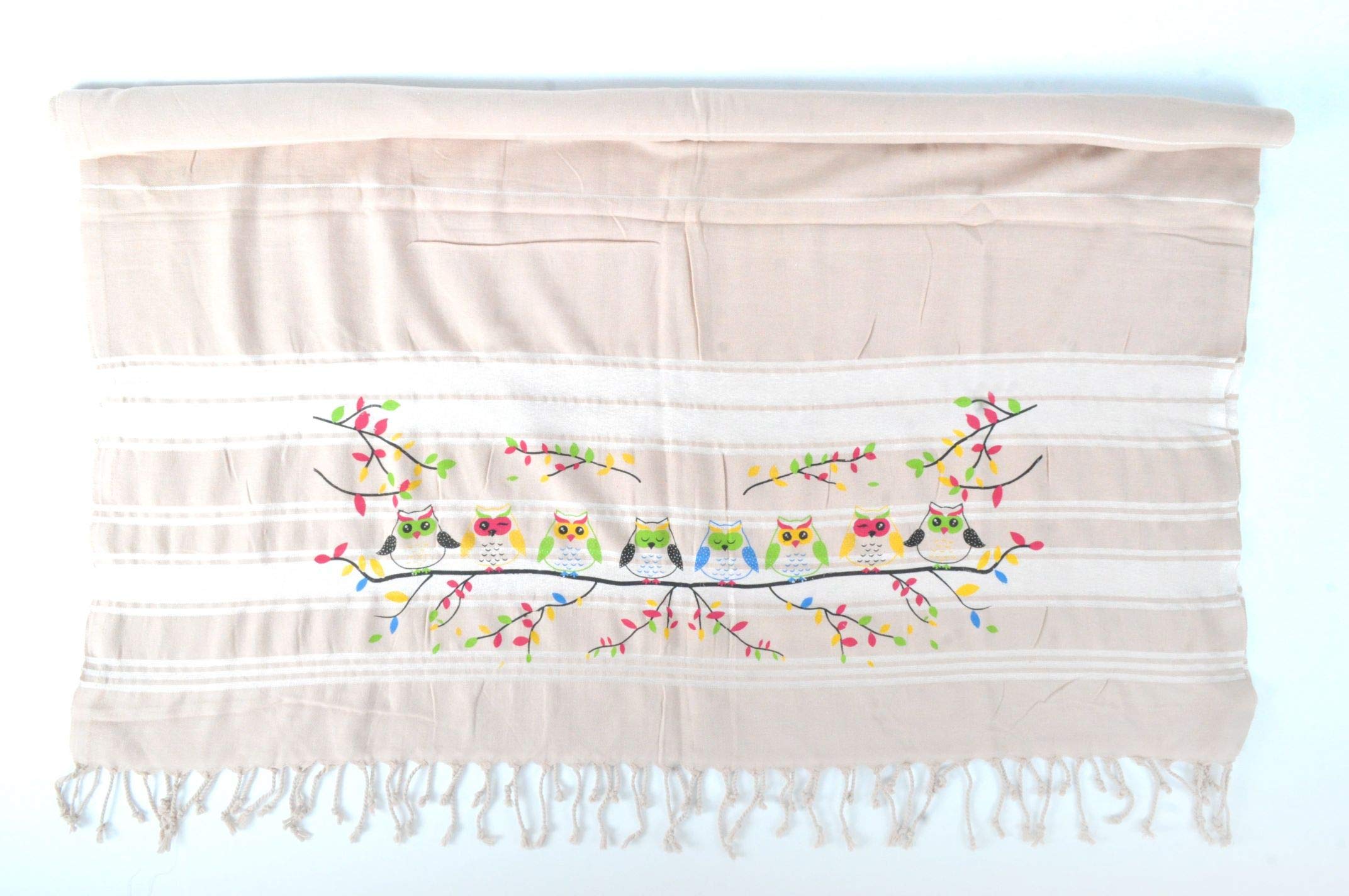 Bonamaison Cotton Pesthemal Lightweight, soft, and absorbent Beach and Bath Towel, 100 X 172 Cm - Manufactured in Turkey