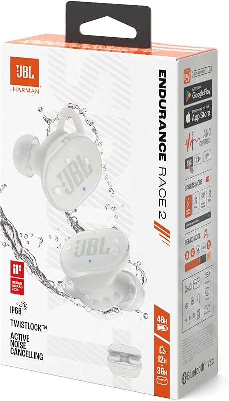 Endurance Race 2, Earbuds True Wireless Bluetooth, Blanco — foto 8 de 8