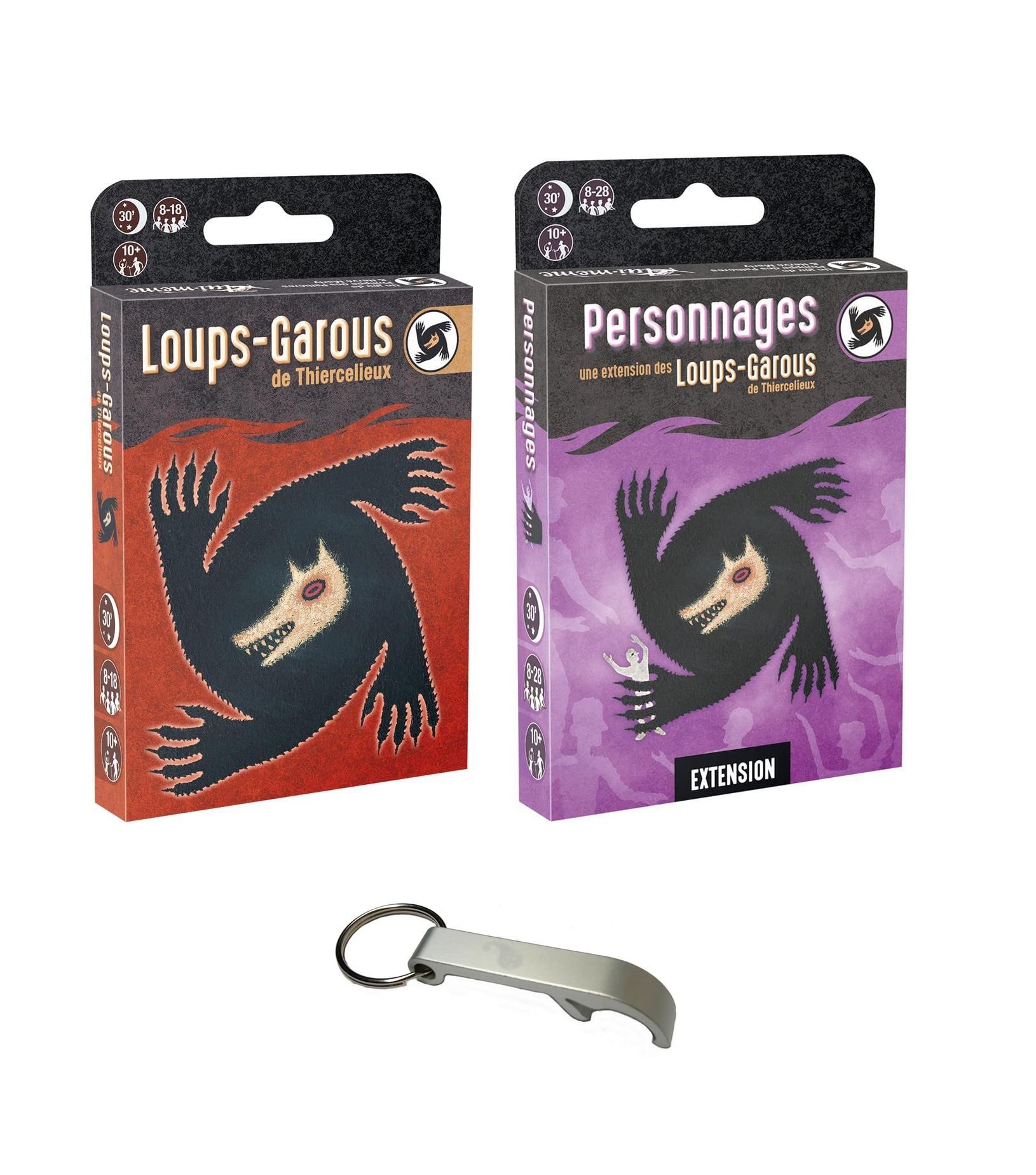 Blumie Shop BLU1442 BLU1444 Set of Werewolves of Thiercelieux + Character Extension + 1 Blumie Bottle Opener (Base Game + Characters)