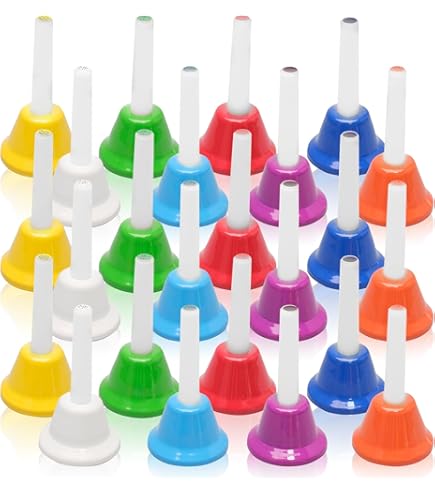 Percussion Workshop CB8 Lot de 8 clochettes colorées