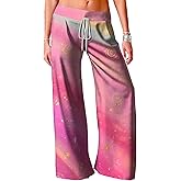 domirica Wide Leg Trousers Women Drawstring Trousers Flowy Work Pants with Pockets Fashion Clothes Summer Outfit Plus Size