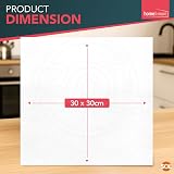 SOL 5pk Lint Free Cloth 30x30cm White Microfibre Cleaning Rags view 2