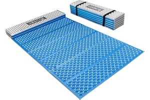 RYTMAT Outdoor Camping Sleeping Mat R-Value 2.1 Ultralight Waterproof Folding Mat, Portable Sitting Pad for Hiking and Camping (70.8"x23.6"x0.7")