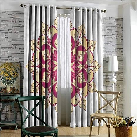 Amazon ワイド遮光カーテン スライドガラスドアドレープ バルコニー用 ロンドン旅行テーマシンボル トップ遮光カーテン マルチカラー 72 X 84 シャワーカーテン ホーム キッチン オンライン通販