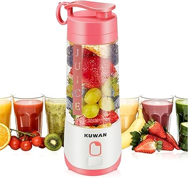 Amazon Kuwan ミニブレンダー 400ml 果物ミキサー ジューサー コンパクト 携帯式ミキサー 電動ジューサー ミキサー スムージー Usbのジューサー リーンスムージー 手作り 家庭用 ジュース Kuwan ミキサー 通販