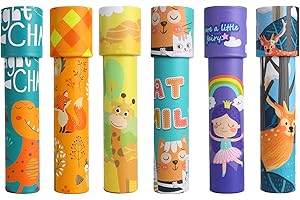 NOOLY 6 Pcs Kaleidoscopes Educational Toy Kaleidoscope for Kids Boys and Girls ZWHT0103 (C Style)