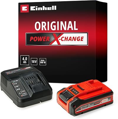 Einhell 18V 4Ah Lithium-Ion Battery Starter Kit Power X-Change Charger Set