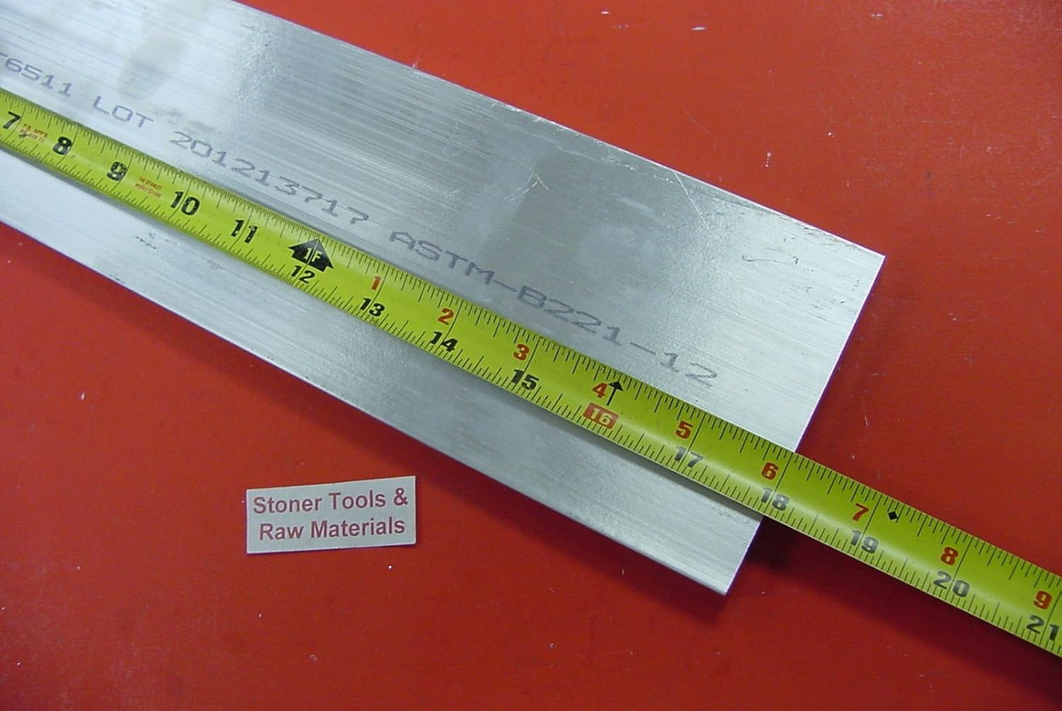 3/4" X 6" ALUMINUM 6061 FLAT BAR 18" long T6511 .750" Solid Plate New Mill Stock