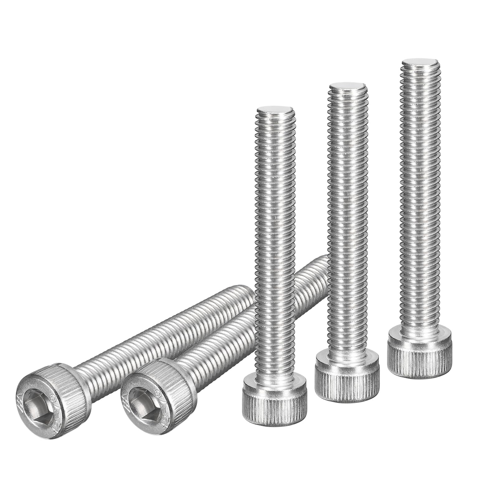 DTGN M8x55mm Socket Head Cap Screws Bolts, 5Pcs 304 Stainless Steel 18-8, Metric Machine Hex Socket Screw, Hex Drive, Bright Finish, UNC Coarse Thread Fully Threaded โ image 1