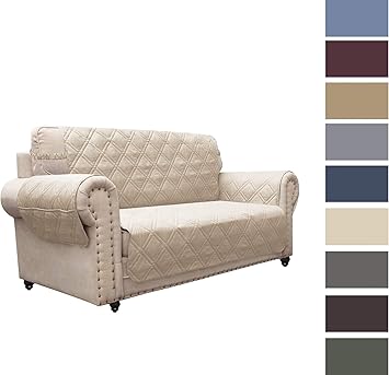 Kids Ameritex Loveseat Cover Water Resistant Quilted Furniture Protector With Back Nonslip Paws Slipcover For Dogs