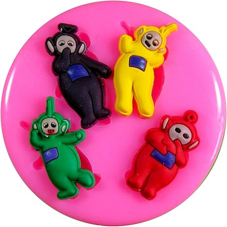 Kleines Teletubbies Silikon Form Fur Kuchen Dekorieren Kuchen Kleiner Kuchen Toppers Zuckerglasur Sugarcraft Werkzeug Durch Fairie Blessings Amazon De Kuche Haushalt