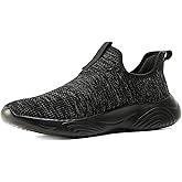 MRIP Mens Slip On Walking Shoes Lightweight Comfortable Gym Workout Running Shoes Mesh Breathable Cushion Fashion Tennis Athletic Casual Sneakers