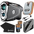 Bushnell PRO X3 / Pro X3+ (Plus) Advanced Laser Golf Rangefinder with Included Carrying Case, Carabiner, Lens Cloth, and Selected Wearable4U Bundle