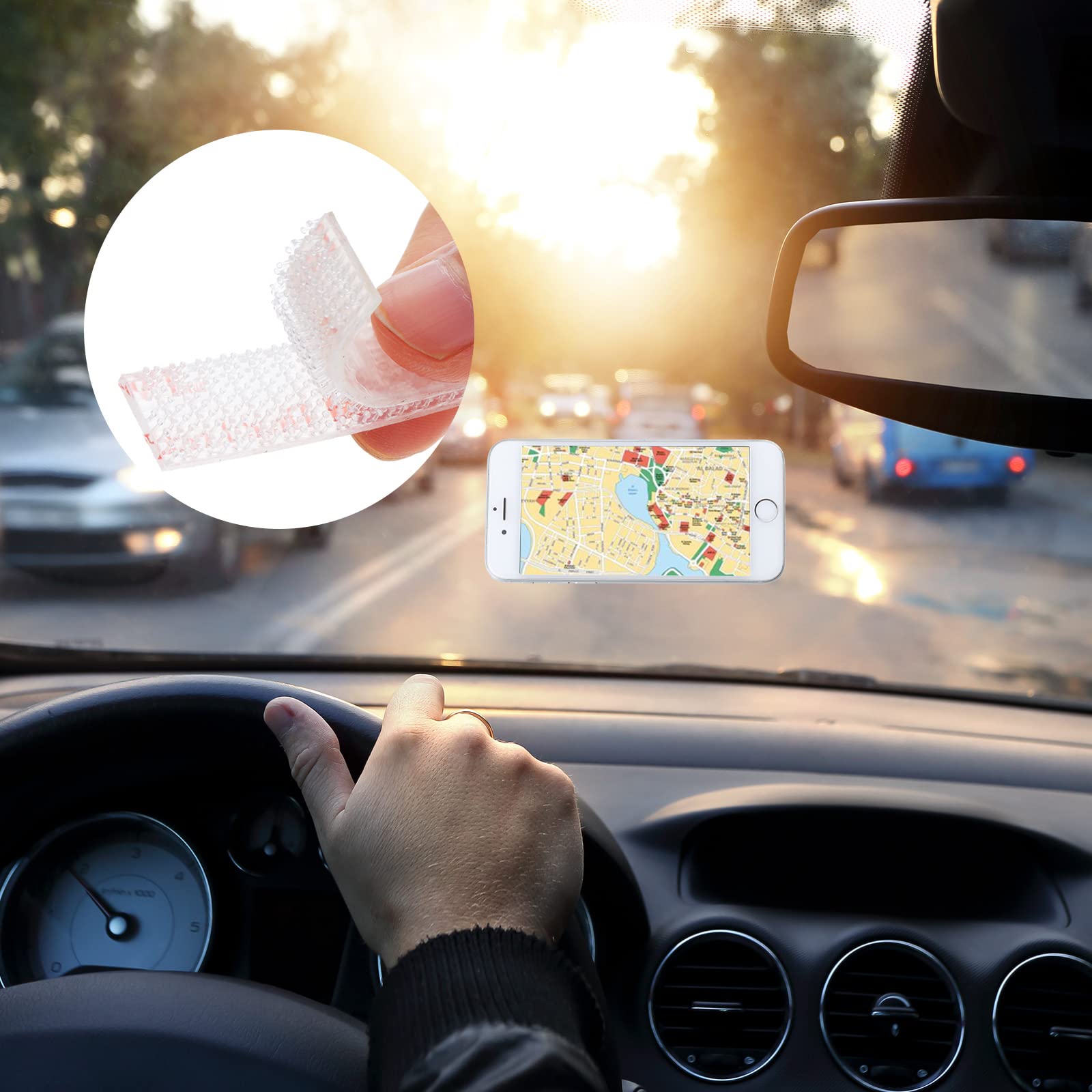 Adhesive Strips Tag Tape Mounting Kit for EZ Pass, IPass, Office, Home