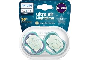 Chupeta Ultra Air Night 6-18 Meses Philips Avent Azul - 2 unidades