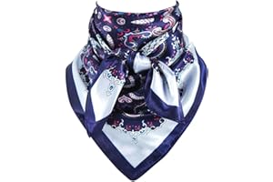 GERINLY Women Wild Rag 35 Inch, Silk Feel Western Scarves, Fashion Cowgirl Neckerchief