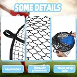 Ninoclar 2Pcs Top Bins Soccer Target Net Large Black Training Goal view 4