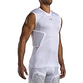 Under Armour Gameday Pro 5-Pad Football Compression Top, with UA HeatGear & McDavid HEX Technology, Moisture Wicking Protection (Youth)