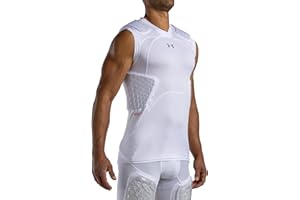 Under Armour UA20420-90002-L Gameday Armour Pro 5-Pad Top Youth White L