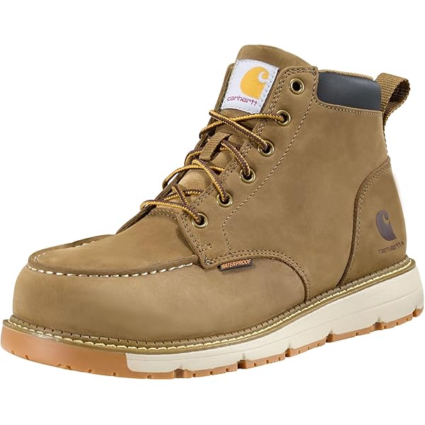 Carhartt Mens Brown Leather Wedge Sole Chelsea Boots FW5033-M  Size 12M Amazon.com | Carhartt Men main image 2
