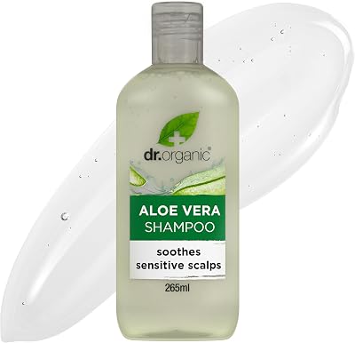 Dr Organic Aloe Vera Shampoo Soothing Natural Vegan Cruelty-Free 265ml