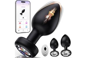 Anal Plug Sex Toy for Men Butt Plug - Male Sex Toys Vibrator Anal Toys for Beginners, Vibrating App Control Prostate Massager