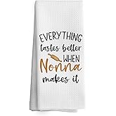 TAEDIN Nonna Gifts Kitchen Towels Grandma Gifts from Grandchildren, Grandma Gift for Mothers Day Dish Towel Dishcloth 16x24 Inches, Grandmother Gift Decorative Absorbent Hand Tea Towels Decor