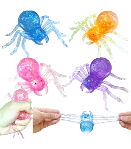 Jouets Araignées élastiques Extreme Stretchies – Multicolores, Collants Et Super Fun !