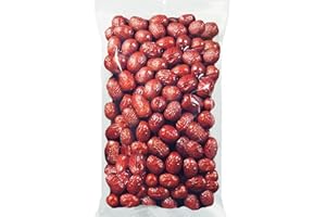 GENERIC Jujube Red Dates,17.6oz/500g, 红枣 대추 Dried Fruit- No Sugar Added, Asian Snacks, Not Too Dry, Soft & Chewy, Brew Tea, Soup, Adorn and Sweeten Cakes, Warm red dates Aroma, Improve Sleep and Digestion