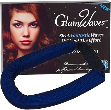 Glamwaves Large Hair Roller Head Band For Medium To Long Length