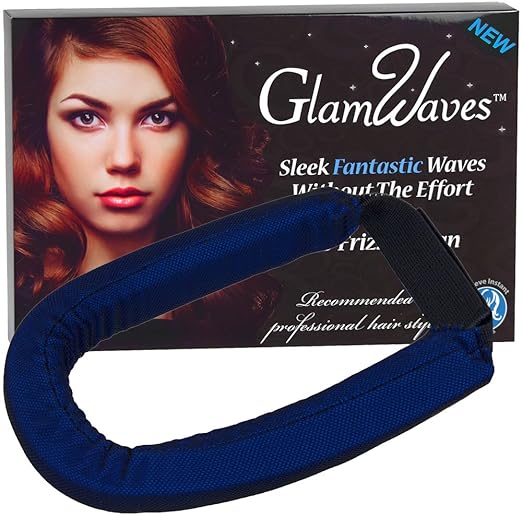 GlamWaves Roller Head Band for Short to Medium Length Hair