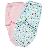 Summer Infant 2 Count Swaddleme Blanket, Sweet Trees, Small