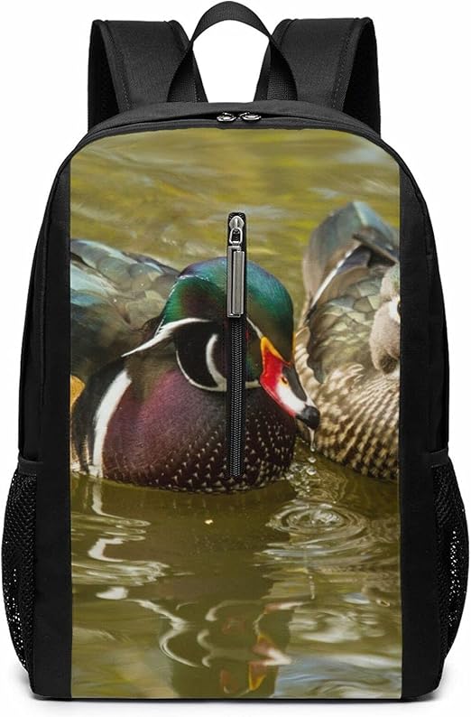 Domestic Duck Printed Backpack, AntiTheft And Durable Laptop Backpack