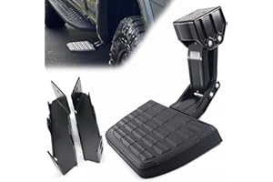 QHHR 75413-01A Truck Side Step Retractable Step Compatible with 2017 2018 2019 2020 2021 2022 Ford F250 F350 Super Duty Bed Step Retractable