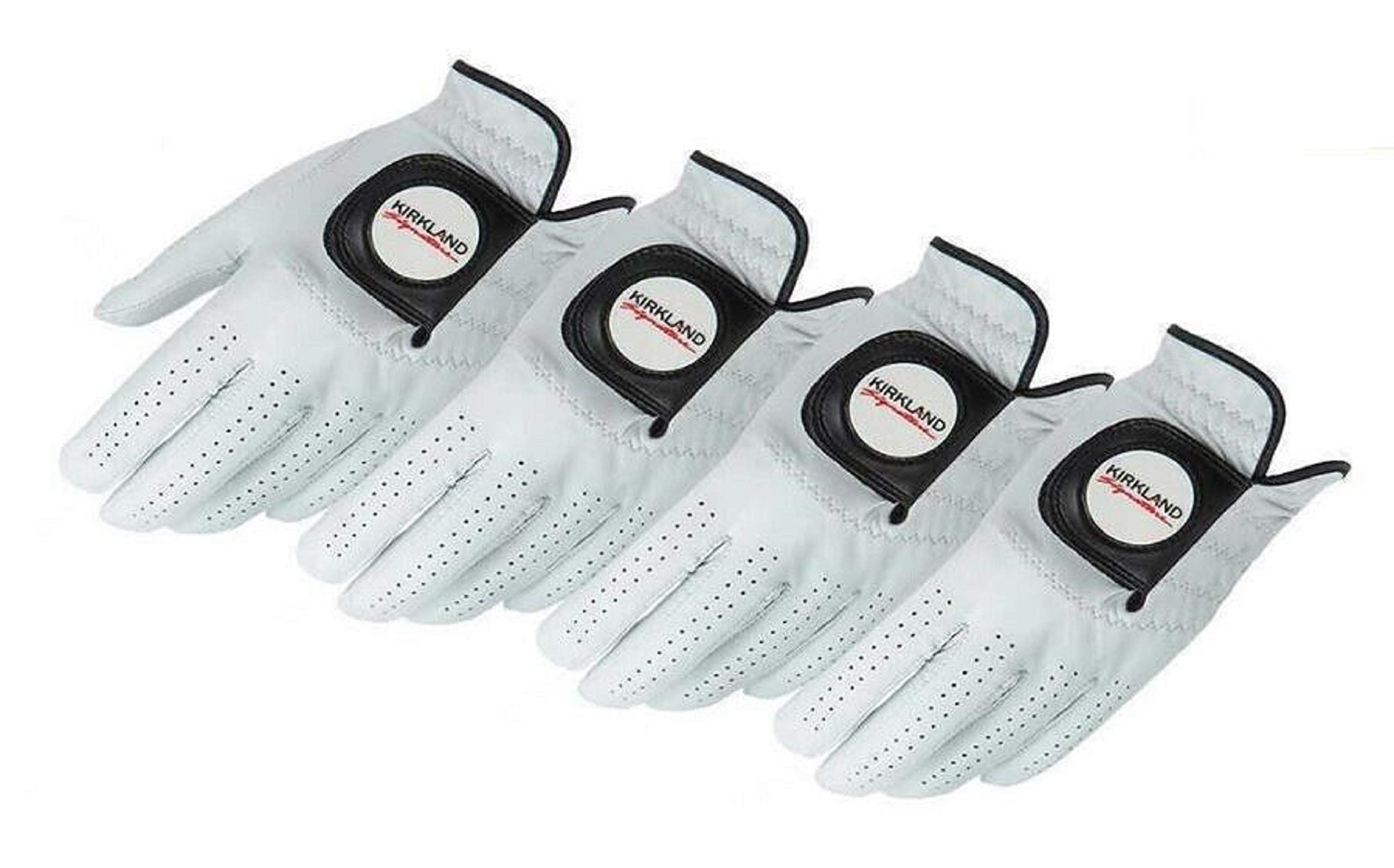 Photo 1 of KIRKLAND SIGNATURE Premium Leather Golf Glove for Left Handed - 4-Pack Small