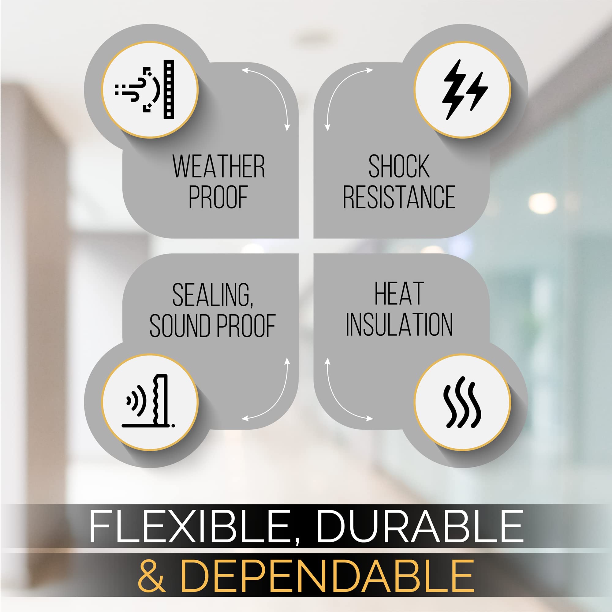 High Density Foam Weather Stripping Door Seal Strip