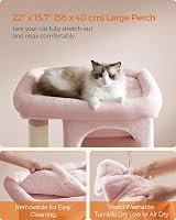 Feandrea Cat Tree Tower 84 cm Large Cat perch 56x40 cm 2 Caves PCT061P01V1 view 3