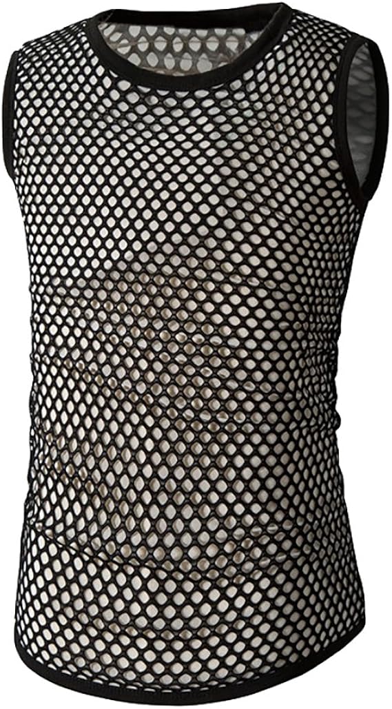men's sleeveless mesh t shirts