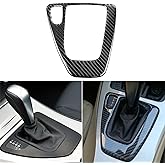 NVCNX Real Carbon Fiber Trim for BMW 3 Series Interior Accessories | for E90 E92 E93 325i 325i 328i 330i 335i 2006-2012 2007 2008 2009 2010 2011, Gear Shift Panel Cover, Overlay Sticker Decal