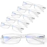 Gaoye 6 pack 1.5 Executive Style Reading Glasses Men - Durable Readers with Blue Light Filtering- Comfortable Fit with TR90 Frames