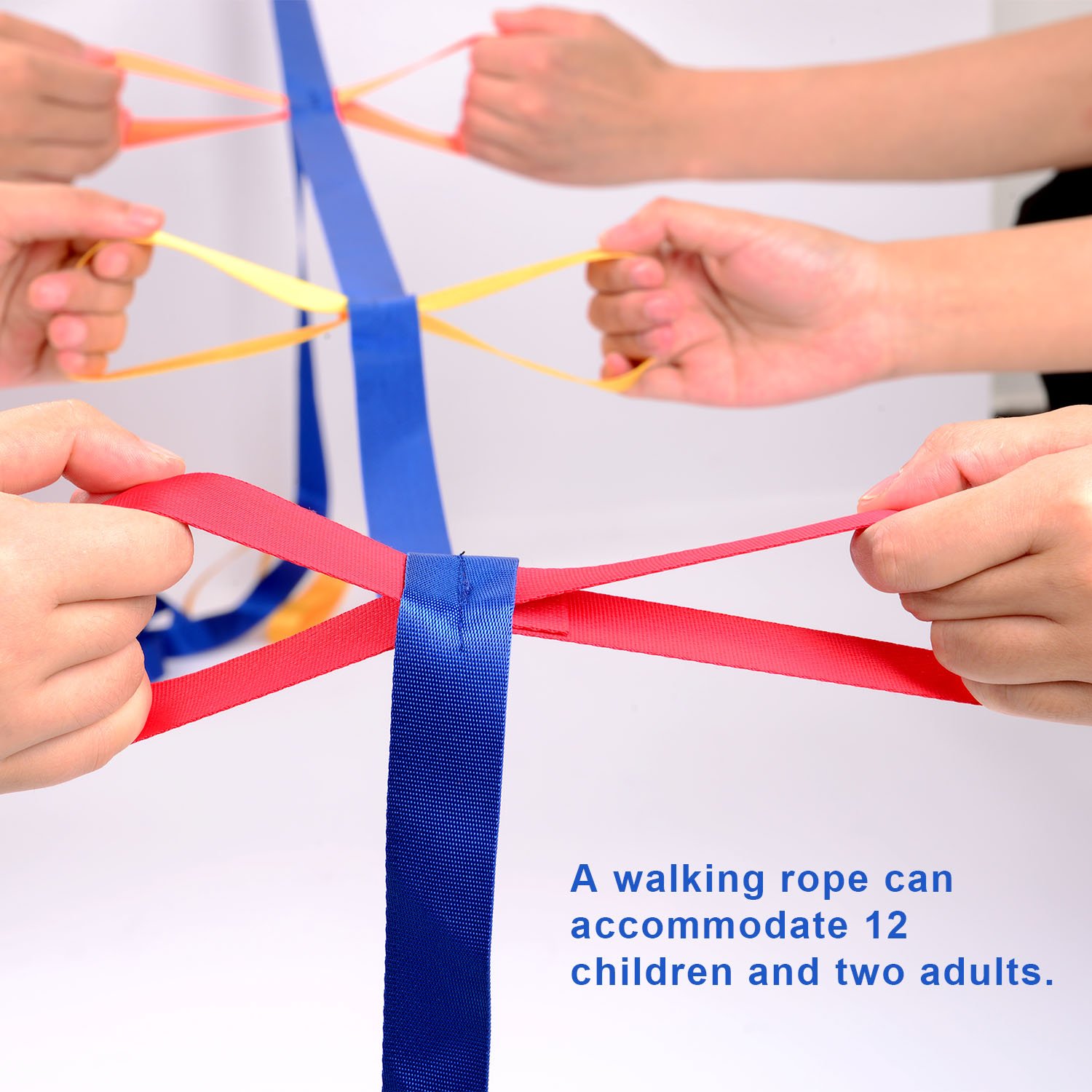 Walking Rope,12 Colorful Daycare Rope with Handles Children Walking
