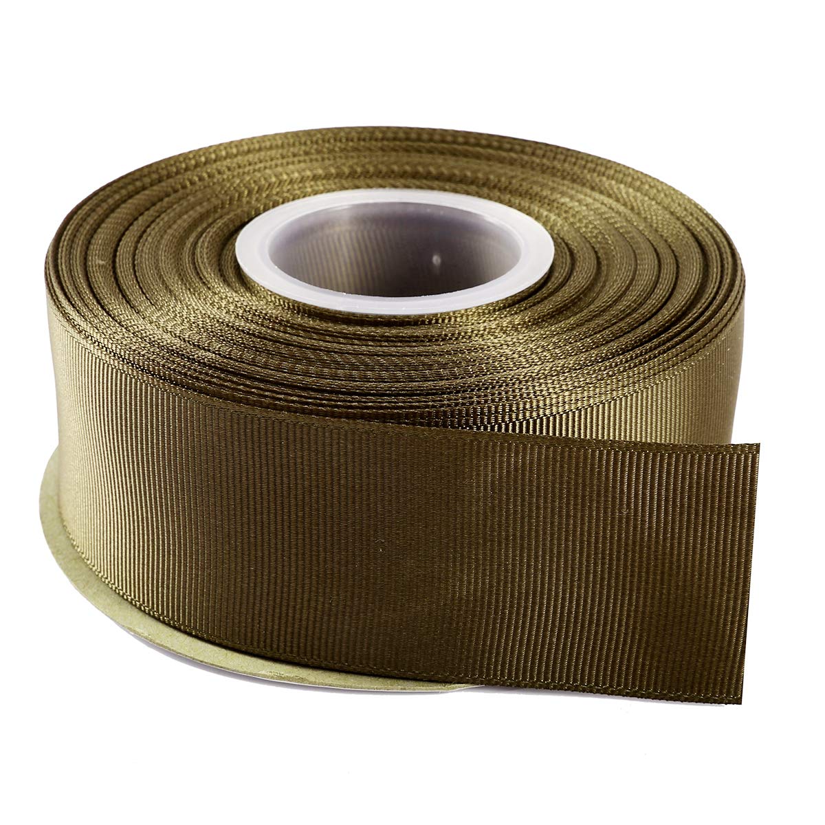 ITIsparkle 38mm Grosgrain Ribbon 22 Meters-Roll Set for Gift Wrapping Cake Decoration Party Favor Hair Braids Hair Bow Baby Shower Decoration Floral Arrangement Craft Supplies, Dark Olive Ribbon