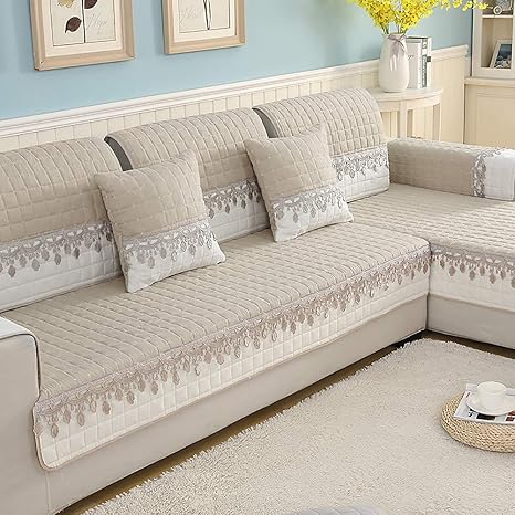 Amazon.com: SANDM Jacquard Sofa slipcover, Anti-Slip Sofa ...