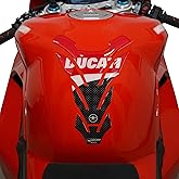 labelbike 3D Sticker Motorcycle Tank Pad Compatible with Ducati | Racing, Resin Protection, Anti-scratch, Decoration
