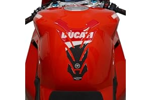 labelbike - 3D Sticker Motorcycle Tank Pad Protection and Decoration in Resin Compatible with Ducati Corse