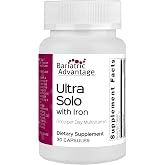 Bariatric Advantage Ultra Solo with Iron, 30 Capsules | Once-Per-Day Daily Multivitamin, for Bariatric Patients, with Thiamin, Vitamin A and More, Gluten-Free, Capsule Format