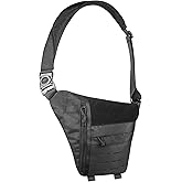 Tactical Travel Crossbody Sling Bags Concealed Carry,Lightweight Anti Theft Backpack Safe CCW hidden Gear storage bag for Man and Woman (Black)