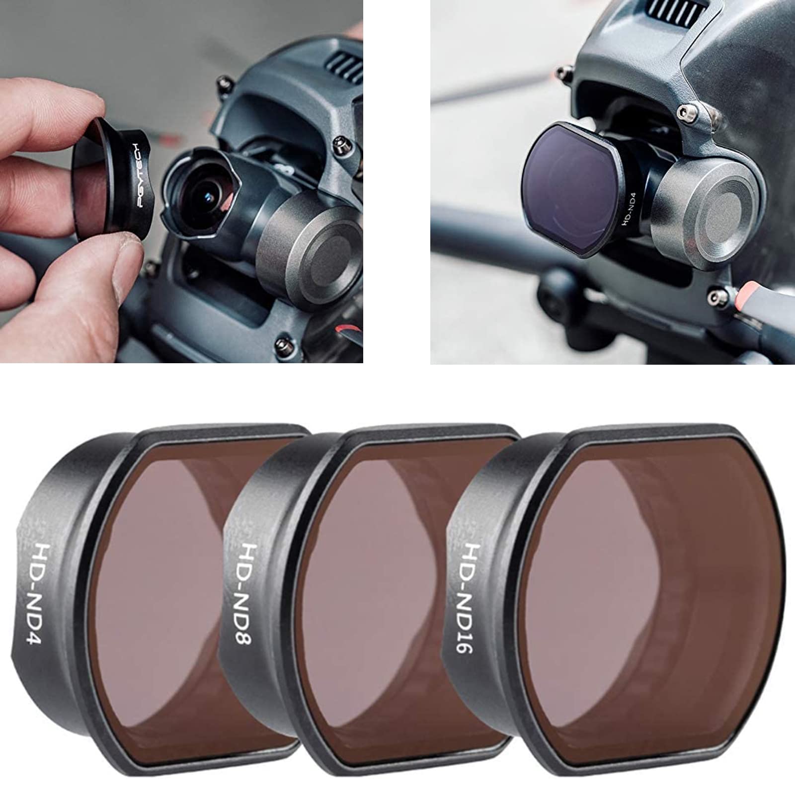 PGYTECH Lens Filter ND4 ND8 ND16 Filter for DJI FPV Drone（Professional）